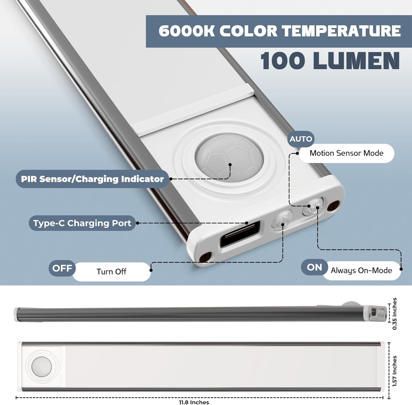 Motion Sensor Lights (2 Pack)